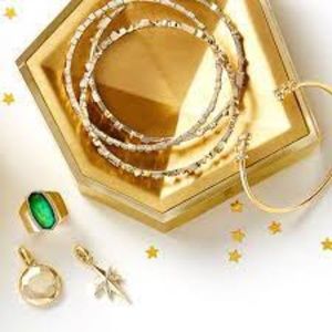 NEW IN BOX Kendra Scott Faceted Ring Dish in BRASS